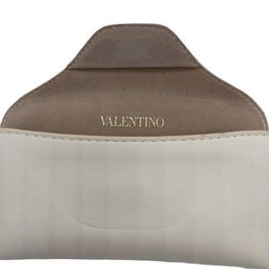 Valentino Leather Lined Embossed Eyeglasses or Sunglasses Case Fold-over…